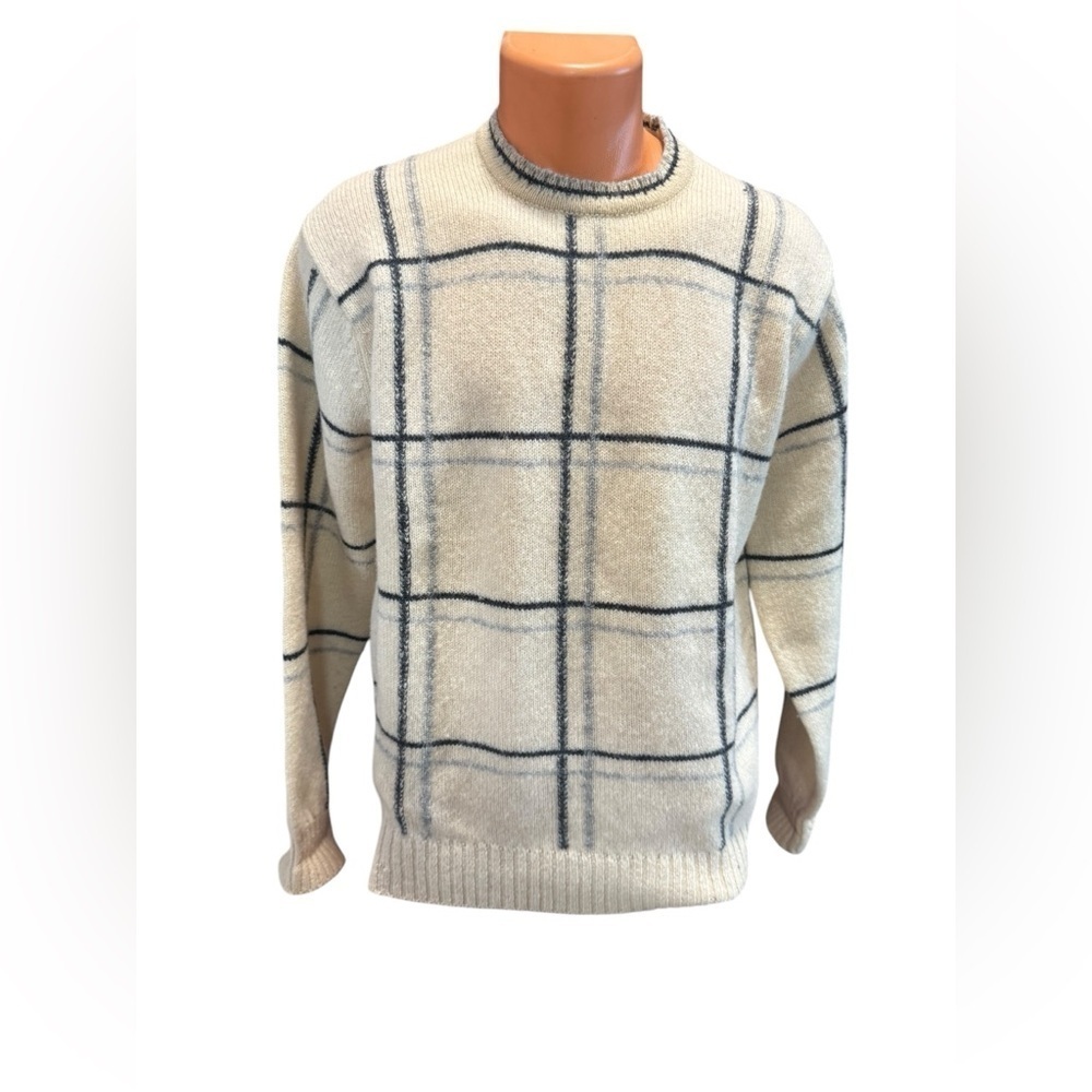 Vintage 90s Damon 100% Lambswool Sweater Pullover XL Made In England Grandpacore